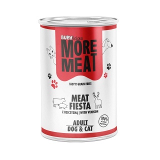 BUBAlicious Meat Fiesta karma dla psa i kota z DZICZYZNĄ 400 g