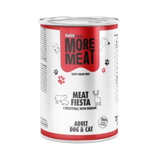 BUBAlicious Meat Fiesta karma dla psa i kota z DZICZYZNĄ 1200 g XXL