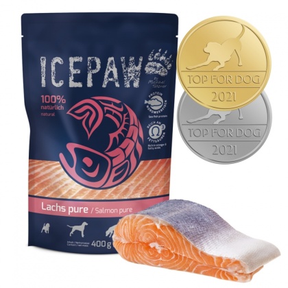 ICEPAWE High Premium - czysty łosoś dla psów 100% (400g)