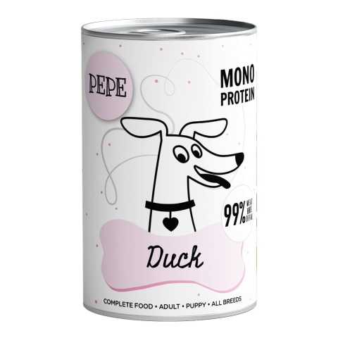 Karma mokra PEPE Duck - KACZKA 400g