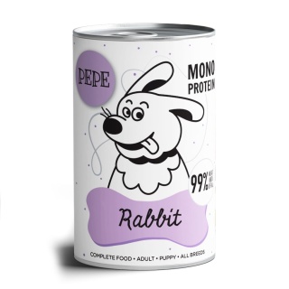 Karma mokra PEPE Rabbit - KRÓLIK 400g