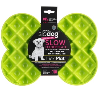 LickiMat Slodog Small - miska spowalniająca jedzenie, tacka do lizania - Zielona