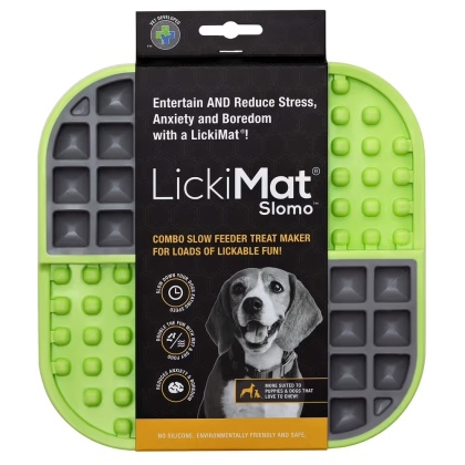 LickiMat Slomo - mata do lizania dla psa, twarda - Zielony