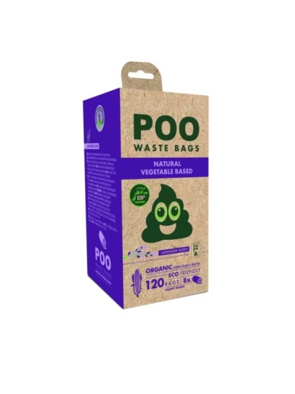 POO woreczki na odchody kupoworki 120 szt - LAWENDA