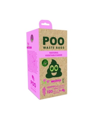 POO woreczki na odchody kupoworki 120 szt - RÓŻA