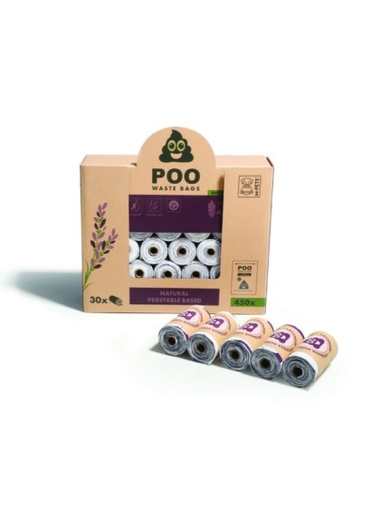 POO woreczki na odchody kupoworki 450 szt GIGA PAKA - LAWENDA