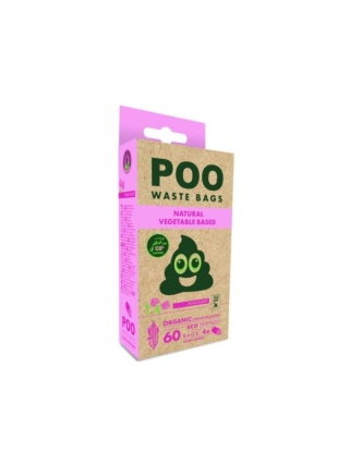 POO woreczki na odchody kupoworki 60 szt - RÓŻA