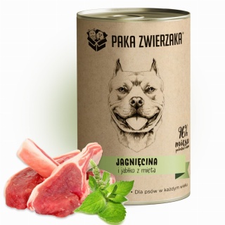 Paka Zwierzaka - Karma mokra Jagnięcina i jabłko z miętą 400g