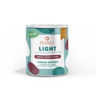 Perro - Karma mokra INDYK z warzywami LIGHT 800g