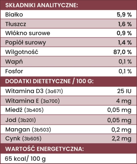 Perro - Karma mokra INDYK z warzywami LIGHT 800g