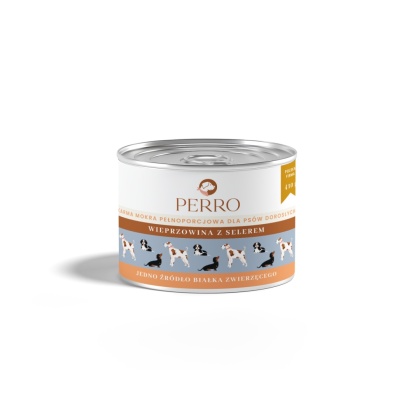 Perro - Karma mokra Wieprzowina z selerem 410g