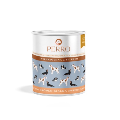 Perro - Karma mokra Wieprzowina z selerem 850g