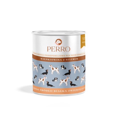 Perro - Karma mokra Wieprzowina z selerem 850g Perro - Karma mokra Wieprzowina z selerem 850g