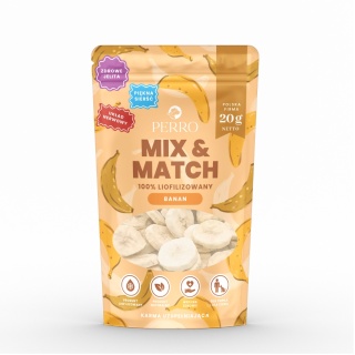 Perro - MIX & MATCH Banan liofilizowany 20g