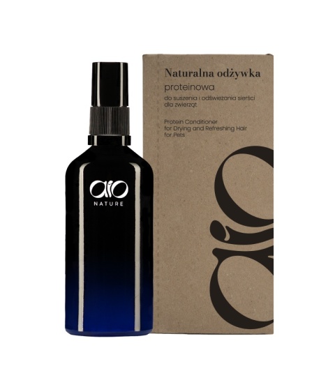 AIO Nature - Naturalna odżywka proteinowa do suszenia i odświeżania sierści dla zwierząt AIO Nature - Naturalna odżywka proteinowa do suszenia i odświeżania sierści dla zwierząt
