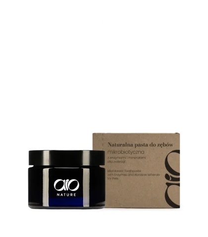 AIO Nature - Naturalna pasta do zębów mikrobiotyczna z enzymami i minerałami - MASŁO ORZECHOWE
