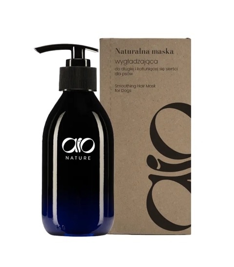 AIO Nature - Naturalna maska wygładzająca do długiej i kołtuniącej się sierści dla psów 150 ml AIO Nature - Naturalna maska wygładzająca do długiej i kołtuniącej się sierści dla psów 150 ml