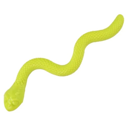 Flamingo - gumowy wąż na smakołyki z piszczałką 42cm Flamingo - gumowy wąż na smakołyki z piszczałką 42cm
