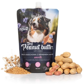 Lovi Food - Peanut Butter Pasta orzechowa z siemieniem lnianym