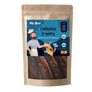 Mr. Bro - Snacks Cielęcina z Miętą 80g
