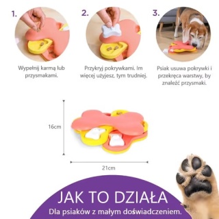 Nina Ottosson Dog Tornado Small - interaktywna gra logiczna dla psa - poziom 2