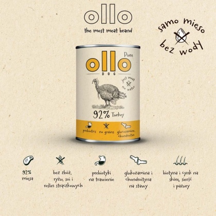 Ollo Pure - Indyk 850g