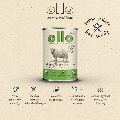 Ollo - BOOSTER Zielone Żwacze 400g