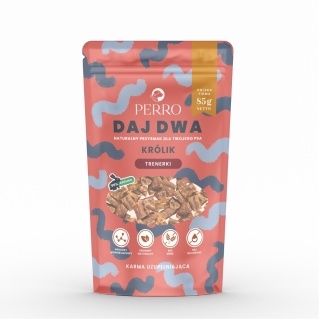 PERRO - DAJ DWA Królik Trenerki 85g