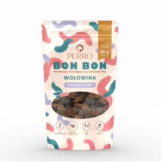 Perro - BON BON – Wołowina - zdrowe stawy - Przysmaki z dodatkiem funkcyjnym 80g