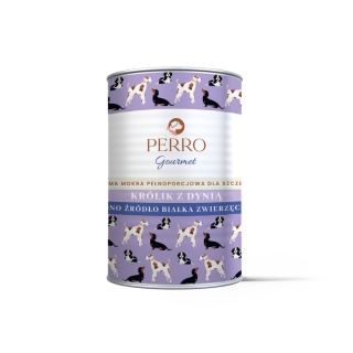 Perro Gourmet JUNIOR - Królik z dynią dla szczeniąt 400g