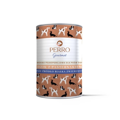 Perro Gourmet - Dzik z pasternakiem 400g