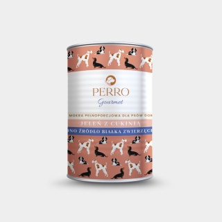 Perro Gourmet - Jeleń z cukinią 400g