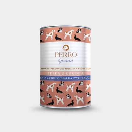 Perro Gourmet - Jeleń z cukinią 400g