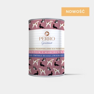 Perro Gourmet - Królik z marchewką 400g