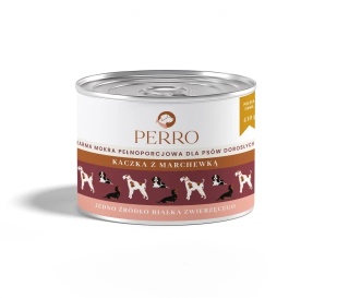 Perro - Karma mokra Kaczka z marchewką 410g