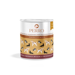 Perro - Karma mokra Indyk z cukinią 850g