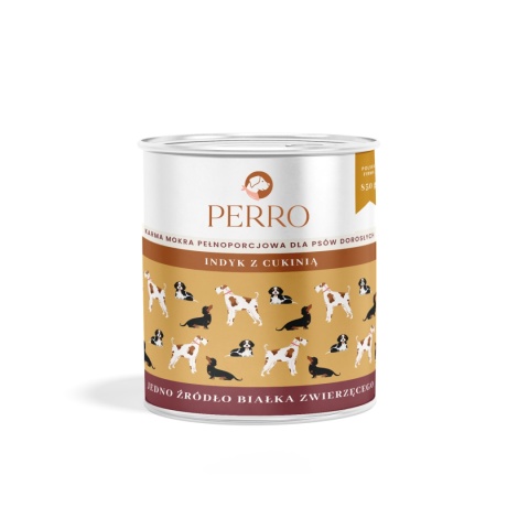 Perro - Karma mokra Indyk z cukinią 850g