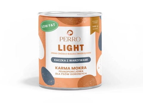 Perro - Karma mokra KACZKA z warzywami LIGHT 800g