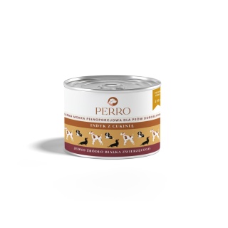 Perro - Karma mokra Indyk z cukinią 410g