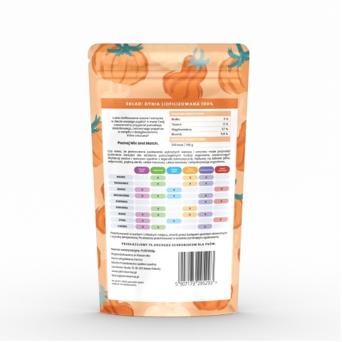 Perro - MIX & MATCH Dynia liofilizowana 15g Perro - MIX & MATCH Dynia liofilizowana 15g