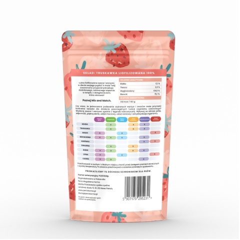 Perro - MIX & MATCH Truskawka liofilizowana 10g Perro - MIX & MATCH Truskawka liofilizowana 10g