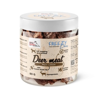 Syta Micha FREEZY Pure - 100% liofilizowane mięso z jelenia 80g