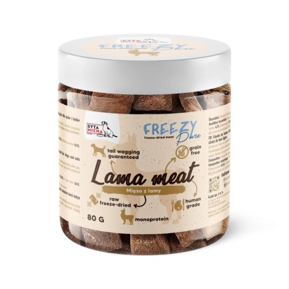 Syta Micha FREEZY Pure - 100% liofilizowane mięso z lamy 80g