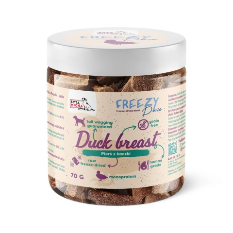 Syta Micha FREEZY Pure - 100% liofilizowane mięso kaczki 70g