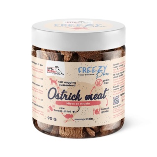 Syta Micha FREEZY Pure - 100% liofilizowane mięso strusia 90g