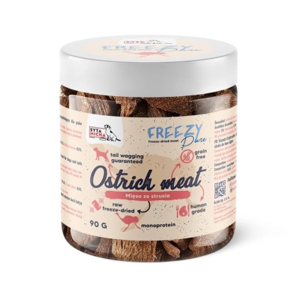 Syta Micha FREEZY Pure - 100% liofilizowane mięso strusia 90g