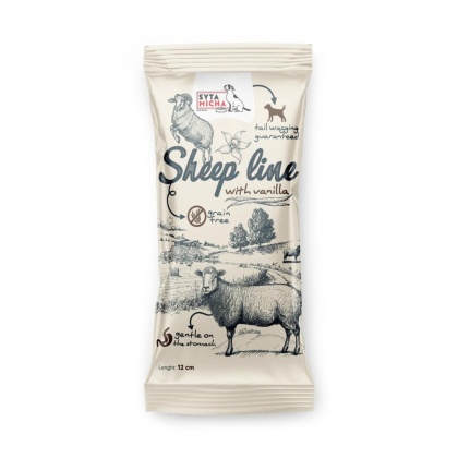 Syta Micha Sheep Line - Kość do żucia dla szczeniąt Owca z wanilią 12cm