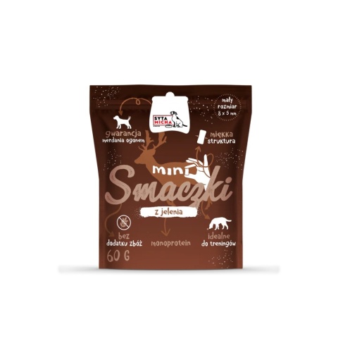 Syta Micha - Mini smaczki z jelenia 60g