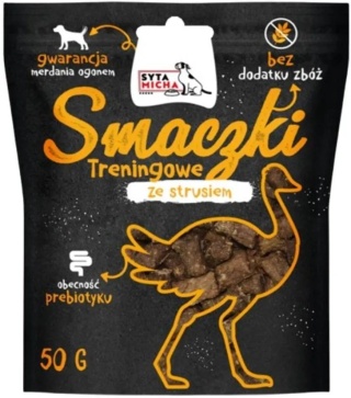 Syta Micha - Smaczki treningowe ze strusiem 50g