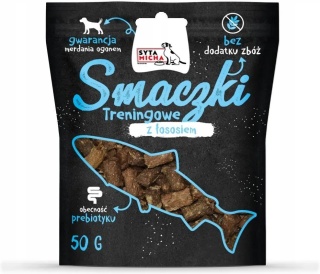 Syta Micha - Smaczki treningowe z łososiem 50g